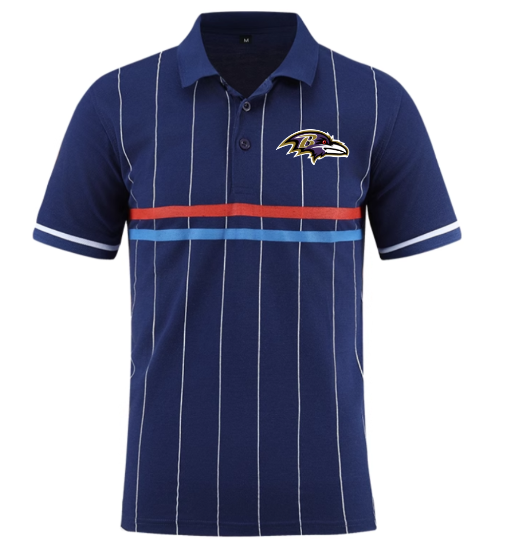 Baltimore Ravens blue Men 2025 NFL polo T shirt->women mlb jersey->Women Jersey